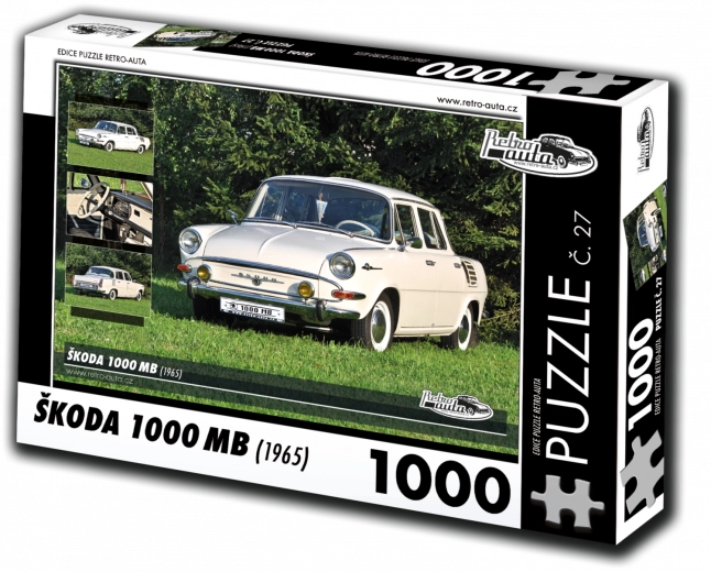 Puzzle RETRO-AUTA Škoda 1000 MB (1965) – 1000 Teile