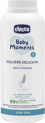 Chicco Baby Moments babypoeder met kaolien en maïszetmeel 130 g