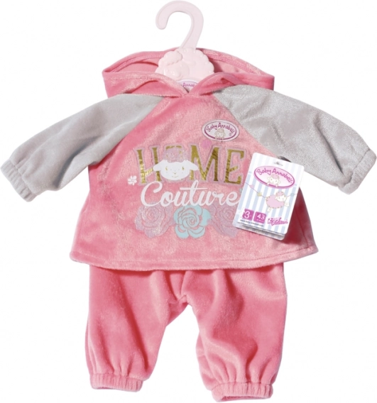 Baby Annabell sporty pink‑gray outfit for dolls