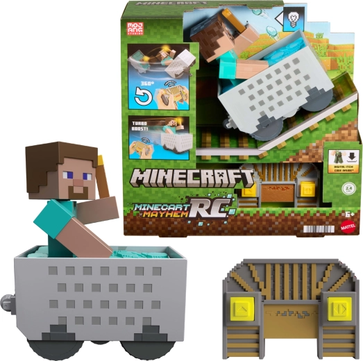 Minecraft RC Minecart with Steve