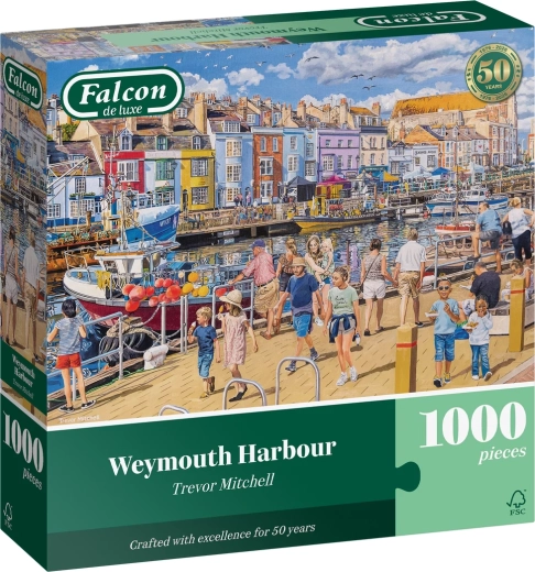 Falcon puzzel haven Weymouth 1000 stukjes