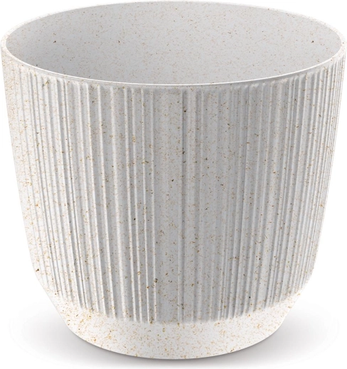 Bloempot Ryfo Eco Wood 16,8 cm wit