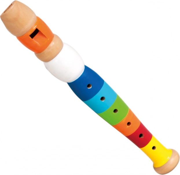 Kleurige houten fluit voor kinderen