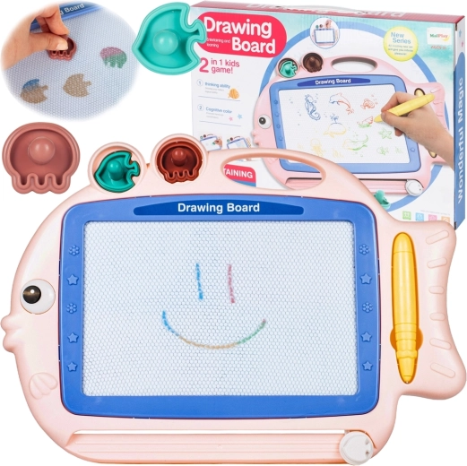 Magical Drawing Board Fish with Stamps 35 cm