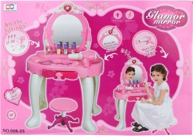 Coiffeuse pour enfants avec accessoires et lumière musicale