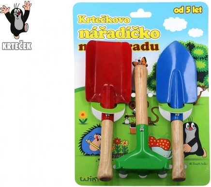 Children’s garden tools Mole – metal and wood, set of 3 pcs