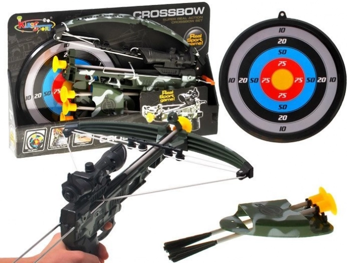 Kids’ crossbow with laser sight and target