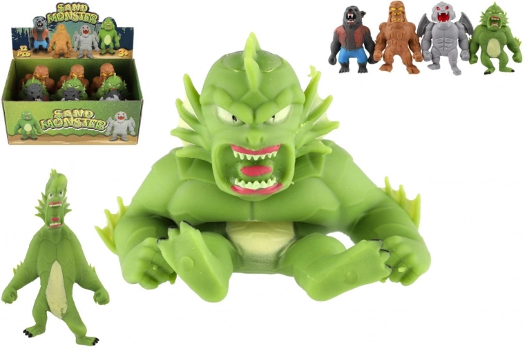 Petite créature antistress en silicone souple remplie de sable 15 cm