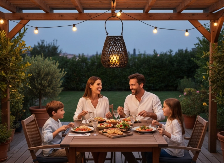 Prête pour les moments en extérieur