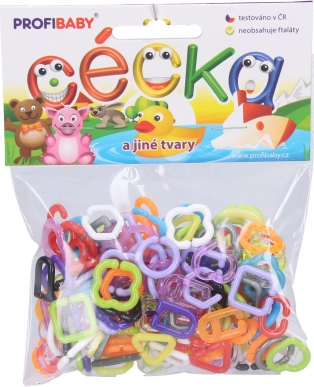 Céčka en vormen – kleurrijke set 150 stuks