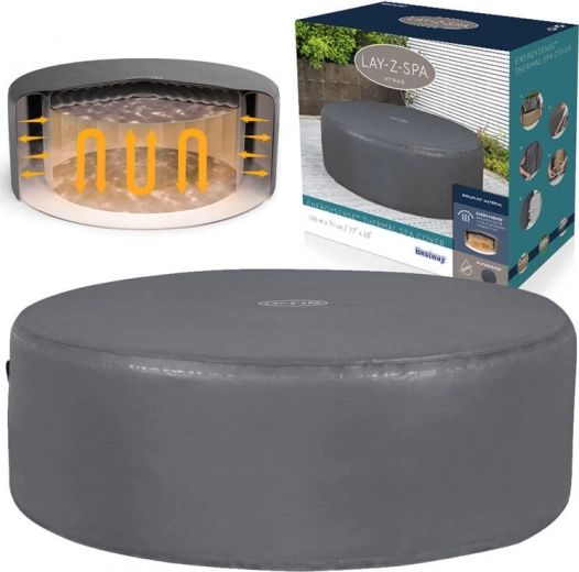 Couverture thermique pour spa Lay‑Z‑Spa EnergySense Plus 196 cm