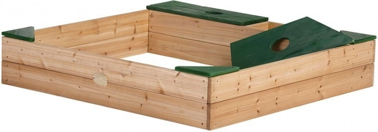 AXI Sandkasten aus Holz mit Stauraum und Plane
