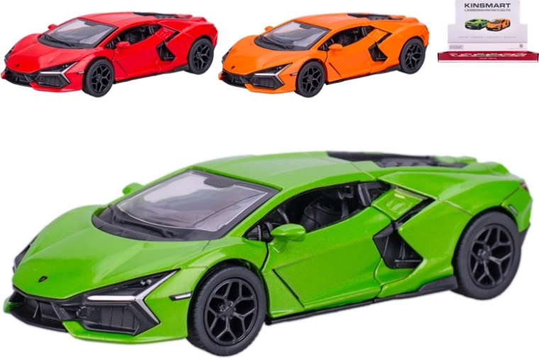 Kinsmart Lamborghini Revuelto modèle métallique 1:38 avec portes ouvrantes