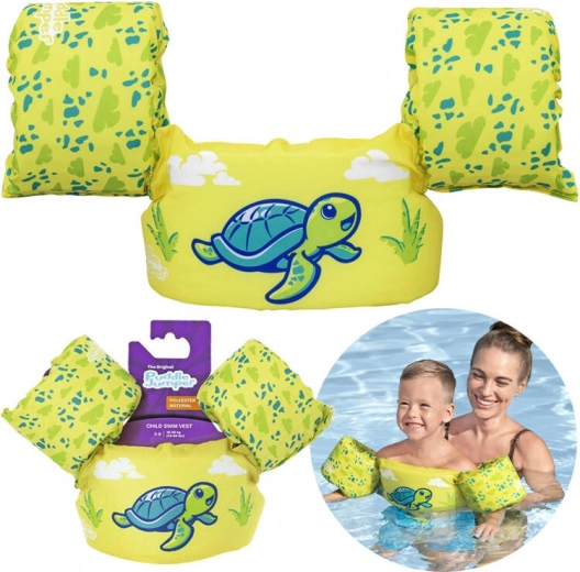 Children's swim vest with armbands BESTWAY Puddle Jumper Turtle 15–30 kg