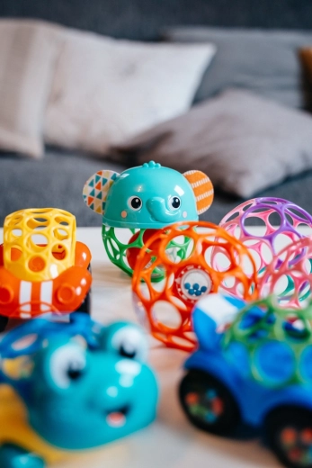 Geluidstimulatie met gekleurde kraaltjes