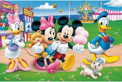 Cheerful amusement park theme