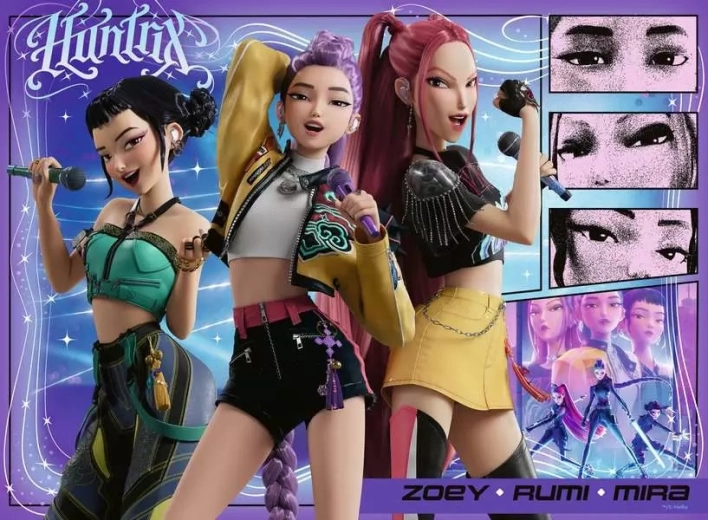 Ravensburger Puzzle K-pop: Dämonenjägerinnen XXL 100 Teile
