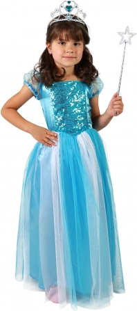 Children's Princess Costume – Blue, Size S