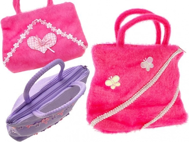 Sac à main cosmétique pour filles avec fermeture éclair