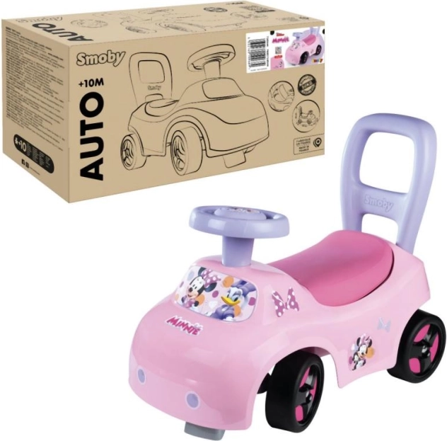 Porteur voiture MINNIE 2-en-1 pour petites filles