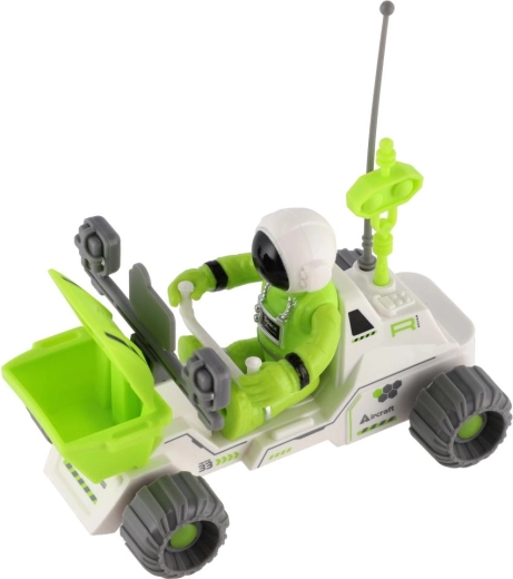 Realistische details en cockpit met astronaut