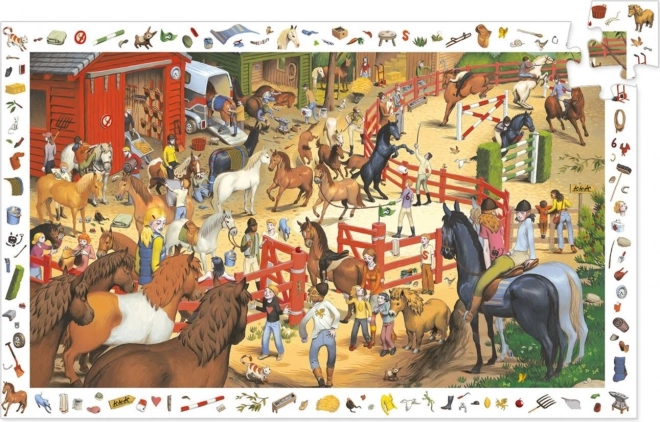 Puzzle de recherche CHEVAUX 200 pièces