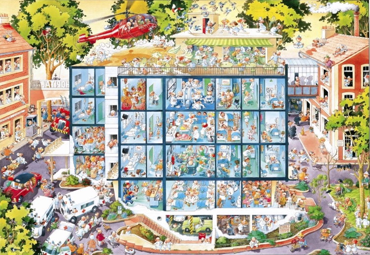 Puzzel Noodhulp 2000 stukjes HEYE