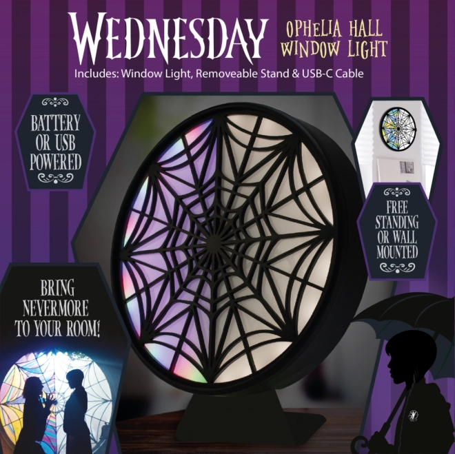 LED licht venster Wednesday