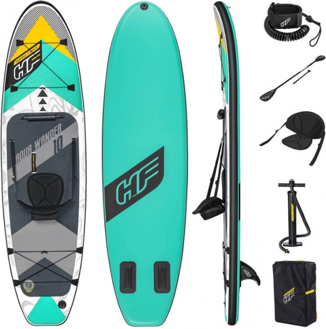 Bestway Hydro-Force Aqua Wander TravelTech opblaasbare paddleboard SUP 305 × 84 × 12 cm met peddel