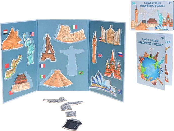 Magnetpuzzle Weltwunder