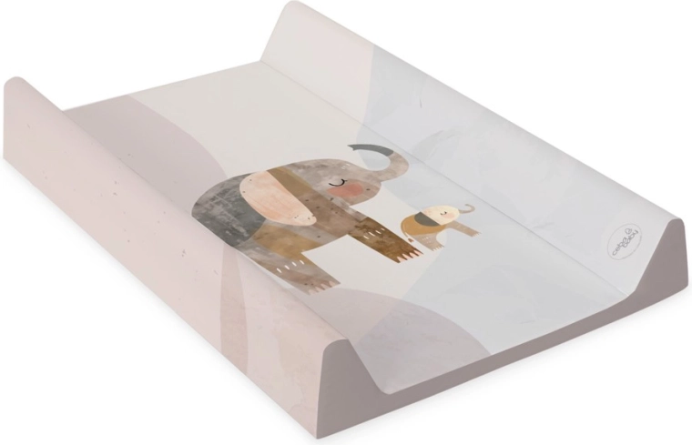 Ceba Baby matelas à langer avec planche rigide 50 × 70 cm Basic Elephant Family