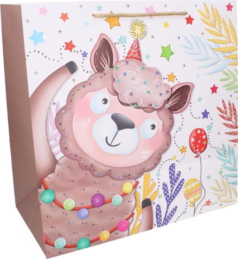 Stevige papieren tas met koordhandgrepen