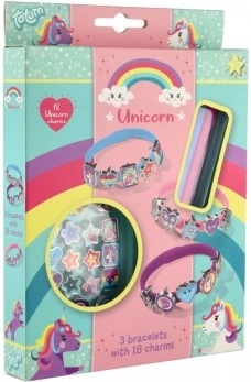 creatieve armbandenset eenhoorn – 3 armbanden en 18 hangers