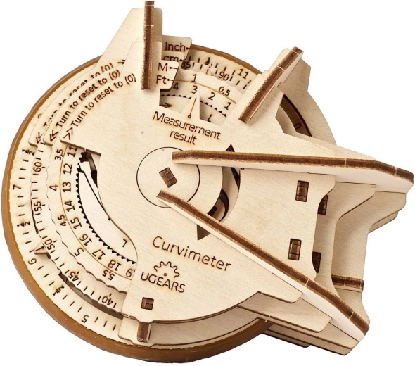 UGEARS opisomètre mécanique en bois STEM – puzzle 3D (curvimètre)