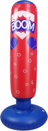 SAC DE FRAPPE GONFLABLE rouge et bleu 125 cm