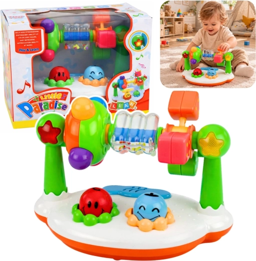 Interactive musical baby toy with lights and sounds