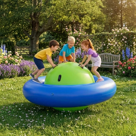 Large inflatable structure for up to 3 children