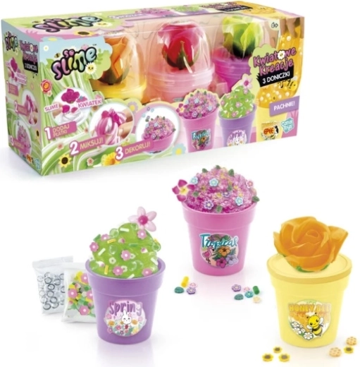 Épée So Slime créations florales – 3 pots de fleurs