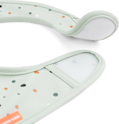 Done by Deer slabbetjes met klittenbandsluiting Croco groen 2 stuks