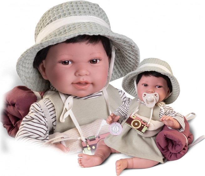 Poupée bébé réaliste Antonio Juan Pipa avec corps souple en tissu 42 cm