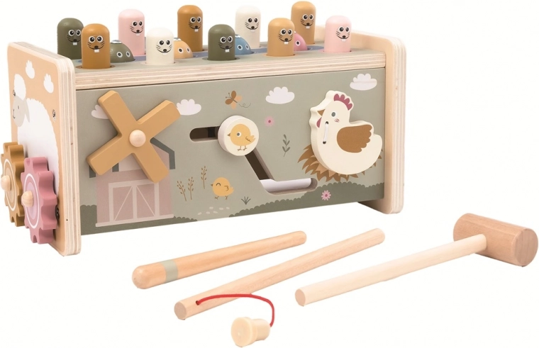 Whack-a-mole hammering for strength and precision