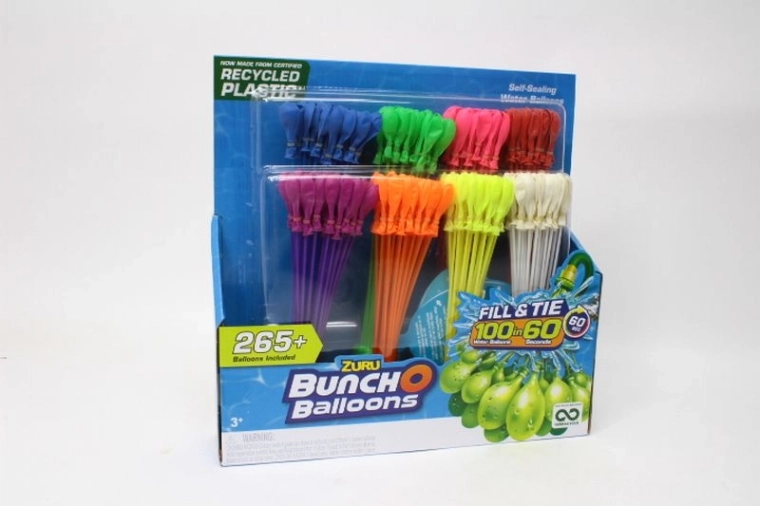 ZURU Bunch O Balloons rapid-fill water balloons – 8-pack set (265 balloons)