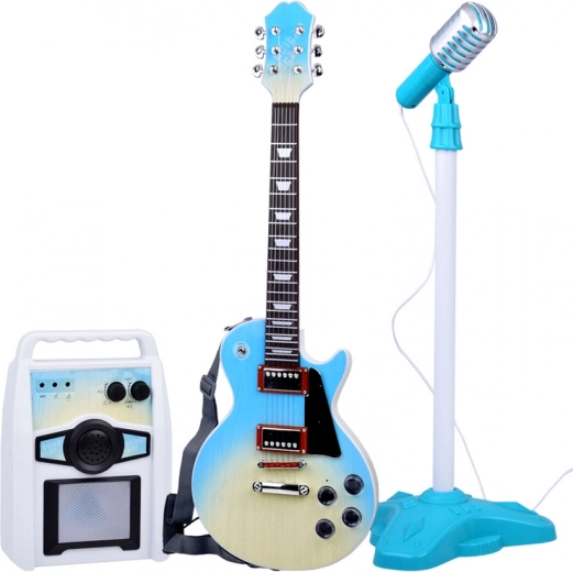 Elektrische gitaar met microfoon en versterker voor kinderen – karaokeset