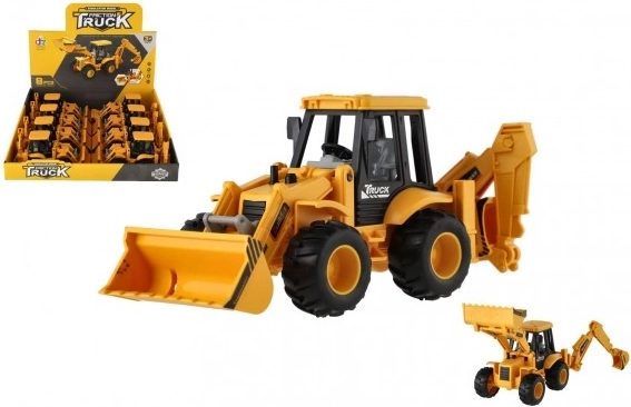 Plastic construction loader 8x17 cm with inertia drive