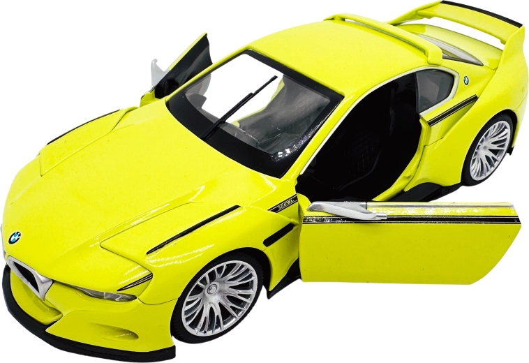 Metalen model BMW 3.0 CSL Hommage 1:24 geel