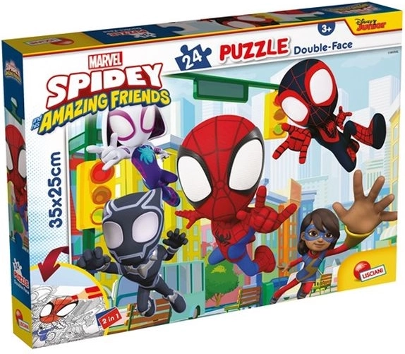 Lisciani Marvel Spidey doppelseitiges Puzzle 24 Teile