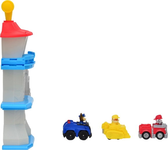 Drie mini-voertuigen met favoriete hondjes