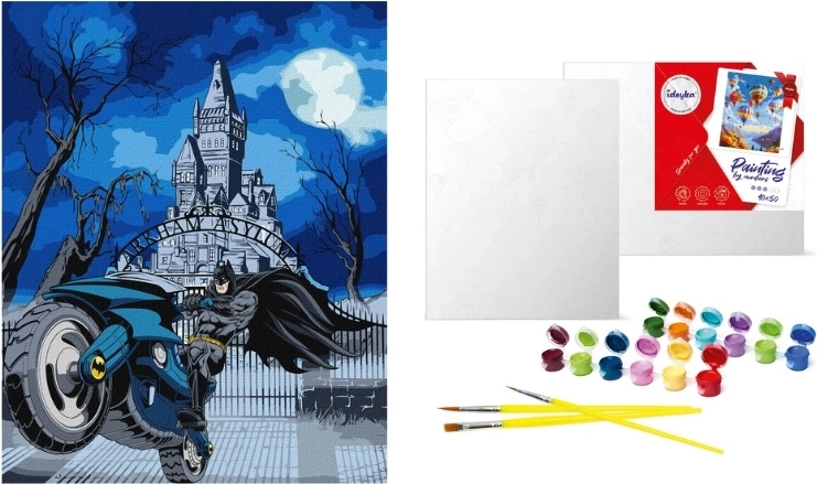 Paint by Numbers Batman on the Batcycle 40 × 50 cm