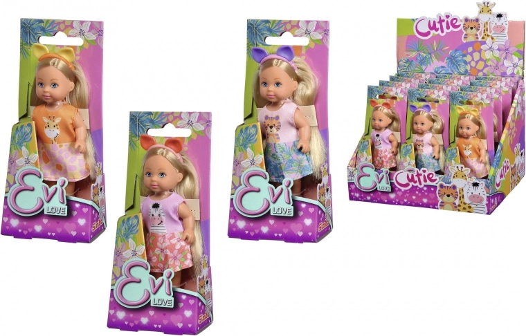 Evi LOVE doll sweet – mix of 3 types, display 12 pcs