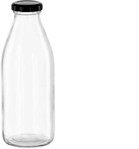 Saftflasche 500 ml mit Metallverschluss 42 mm